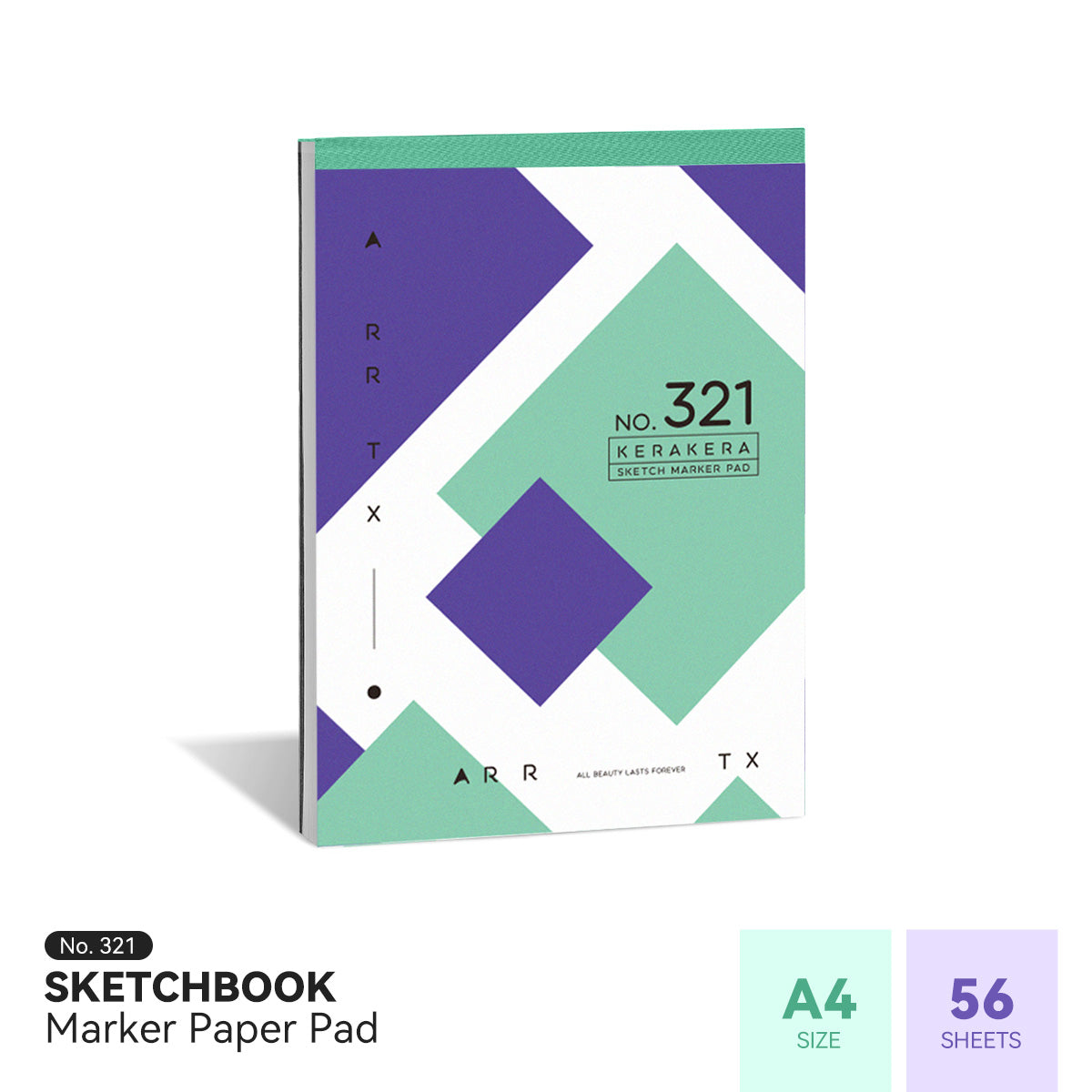 Arrtx Sketchbook 56 Sheets, Marker Paper Pad for Alcohol Marker Pens,  Markers Pad, Art Drawing Paper, Acid-Free, White, for Artists, Beginners,  Amateur (7.09 × 7.09 Inches, 70 GSM) 