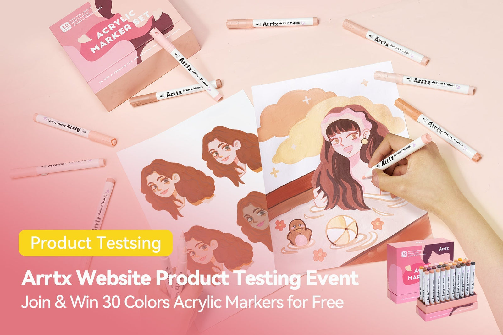 Calling All Creatives! Arrtx Wants YOU to Test the New 30C Skin Tone M ...