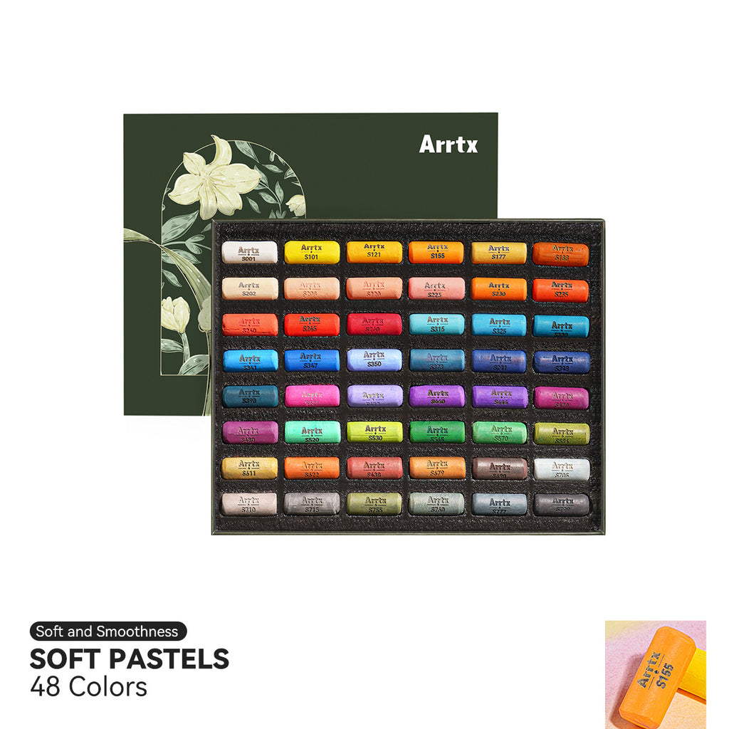 Arrtx Soft Pastels Review - 48 Color Set  Soft pastel, Soft pastel art,  Color set