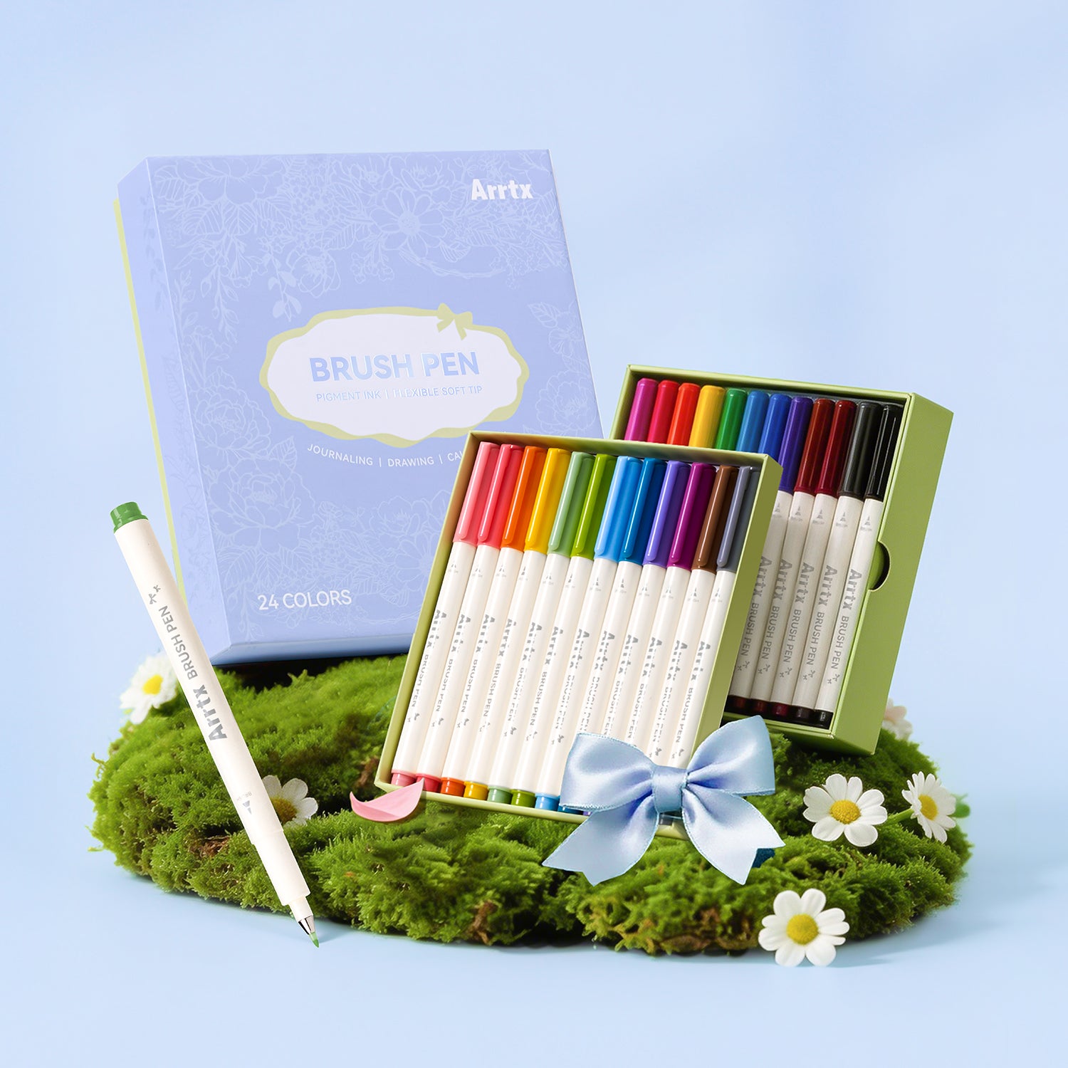 ARRTX 24 Colors Brush Pens Set