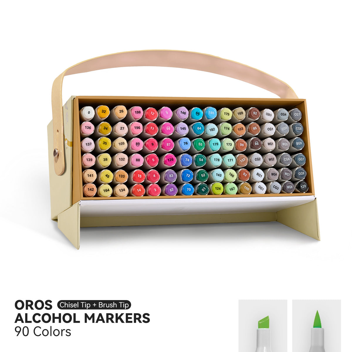 Arrtx OROS 90 couleurs marqueurs à l'alcool ensemble de stylos à peinture
