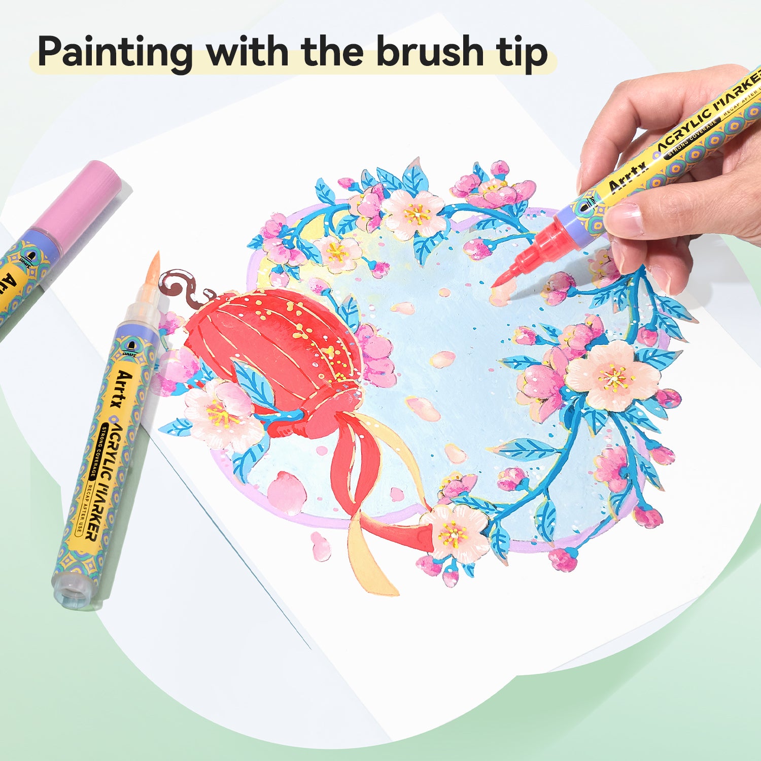 Arrtx Replacement Brush Tips Of 3mm Tip Valve Acrylic Marker Series