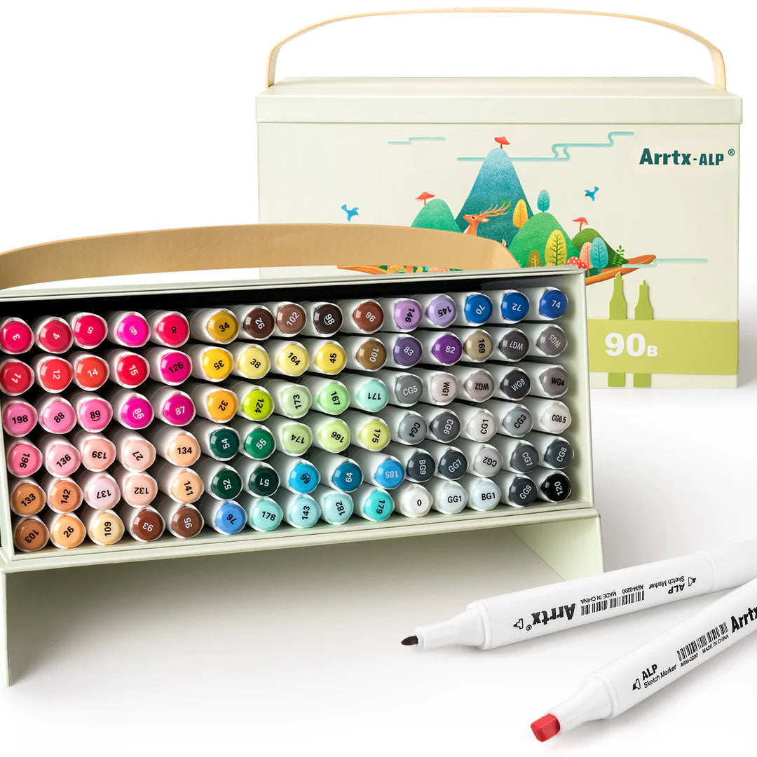 Arrtx-ALP 90 Alcohol Markers Paint Markers Dual Tip