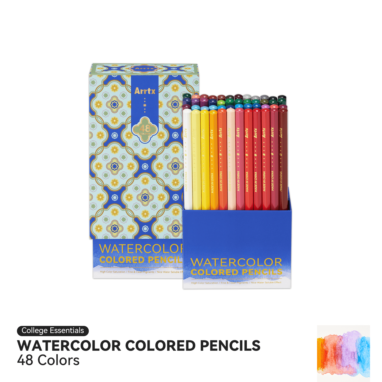 Arrtx Watercolor Pencils Set Premium Art Supplies Colored Pencils