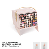 Arrtx OROS 48 Alcohol Markers Skin Tone Colors Paint Markers Dual Tip