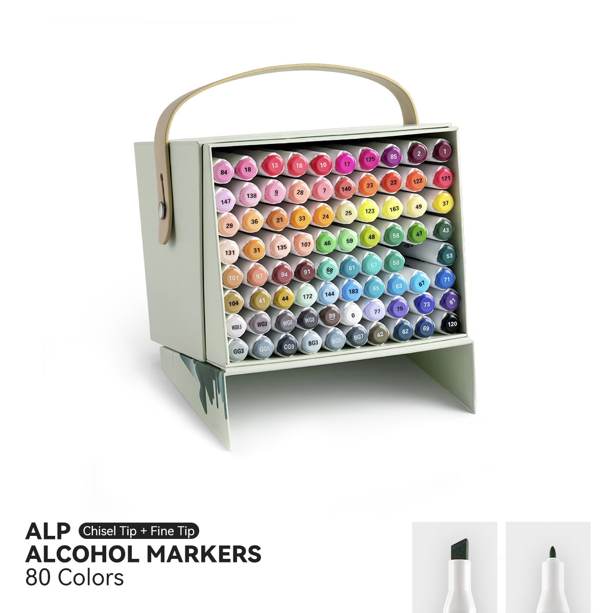 Arrtx ALP 80 Colors Alcohol Markers Paint Pen Set