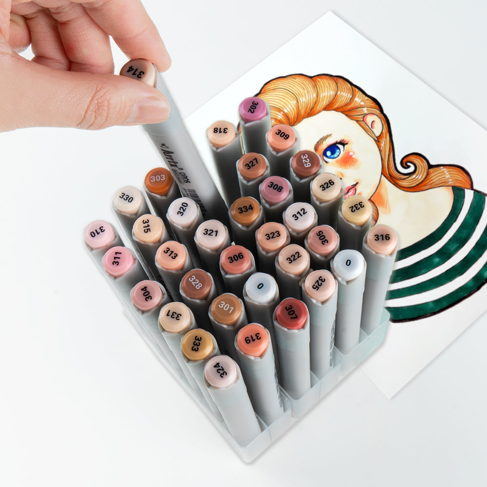 Arrtx OROS Skin Tone 36 Colors Alcohol Markers