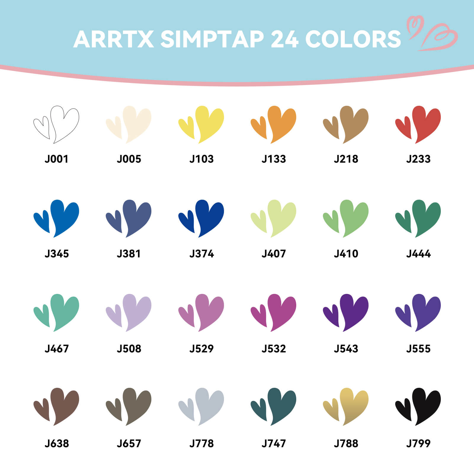 Arrtx Simptap Acrylic Marker 24 Colors Top Valve Action Paint Pen