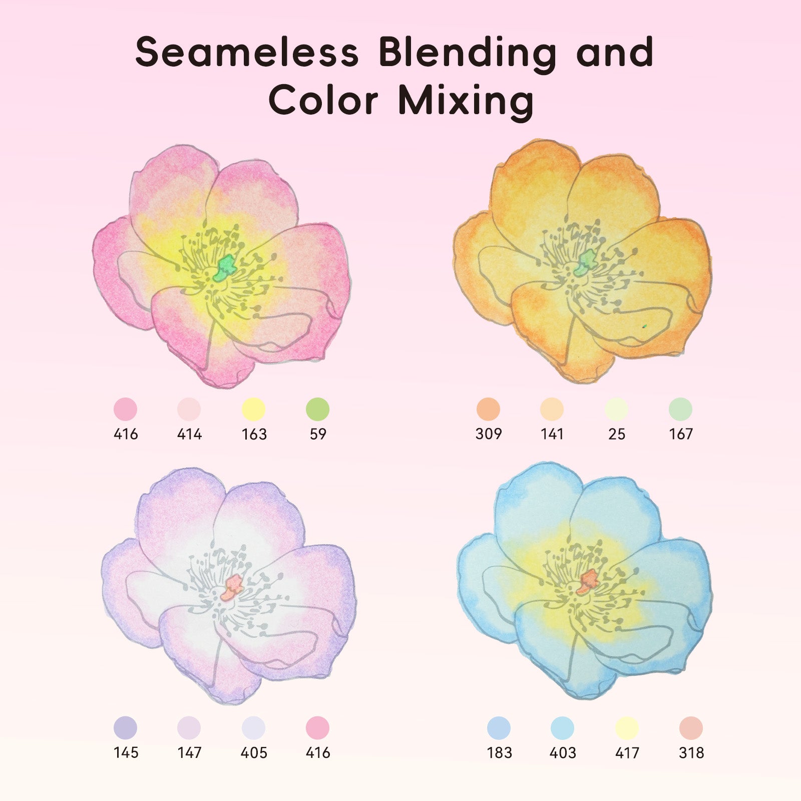 Arrtx ALP 66 Alcohol Markers Pastel Colors Paint Markers Dual Tip