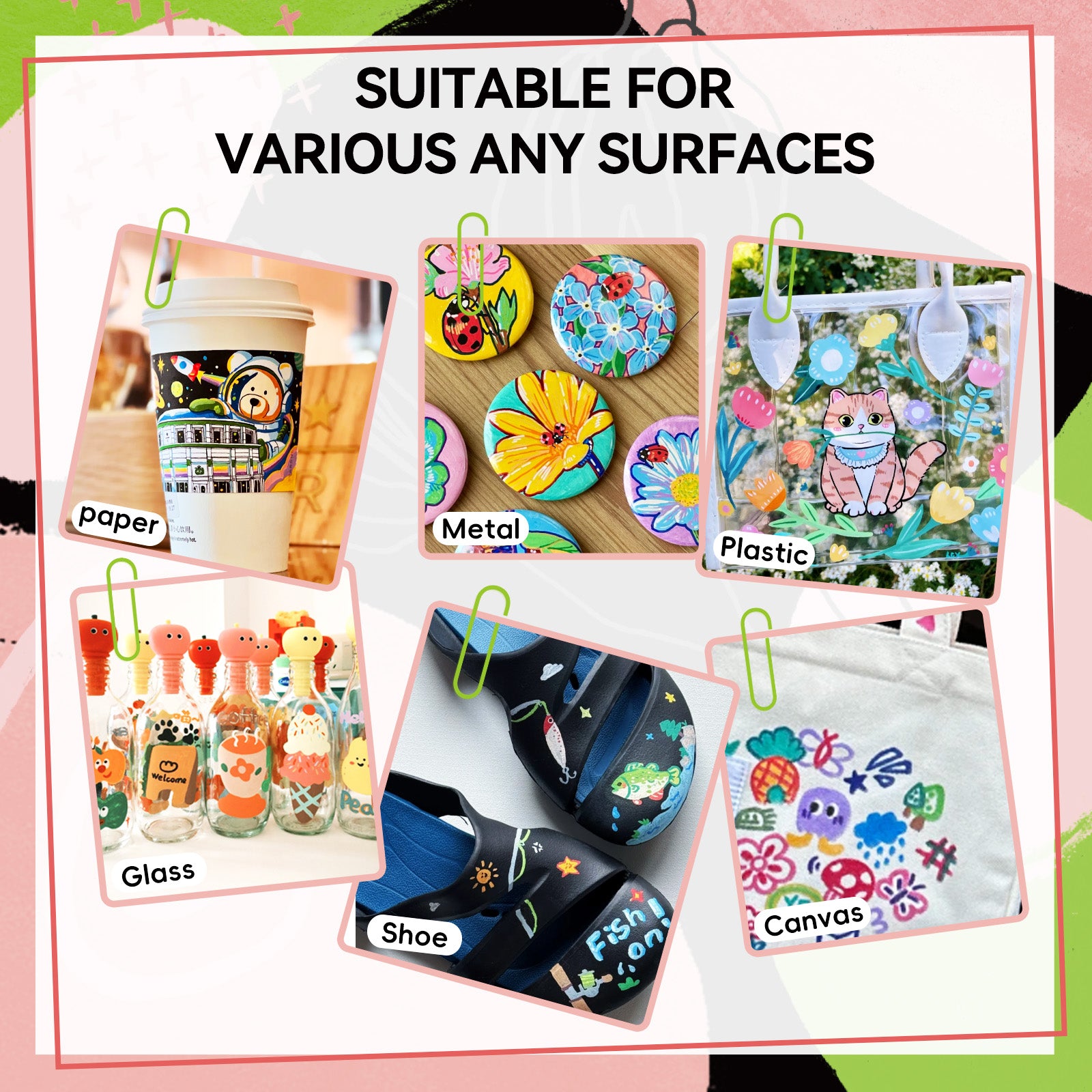 Arrtx 112 Colors Acrylic Paint Markers Dual Tip Paint Pens