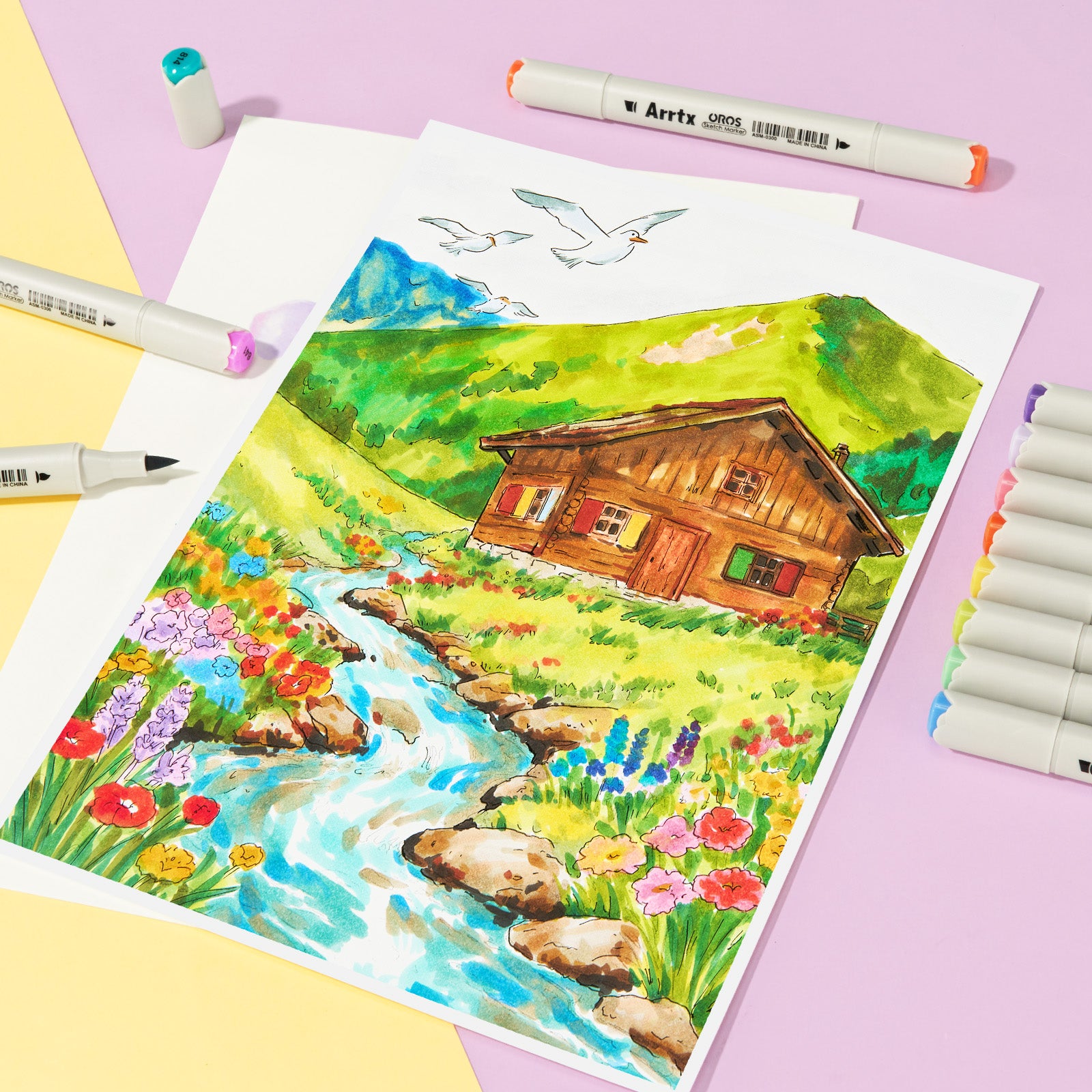 Arrtx OROS 160 Alcohol Markers Dual Tip Paint Markers