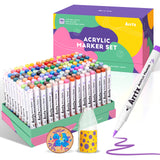 Arrtx 150 Colors Brush Tip Acrylic Paint Markers