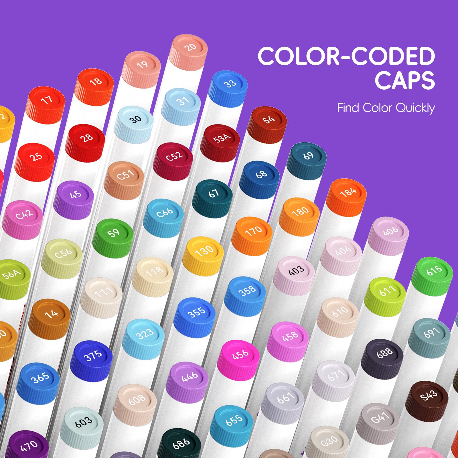 Arrtx 150 Colors Brush Tip Acrylic Paint Markers