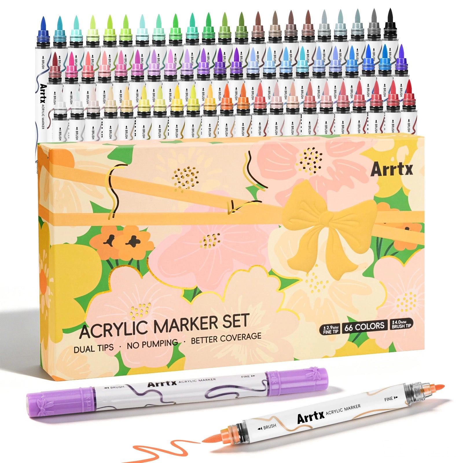 Arrtx 66 Colors Acrylic Paint Pens