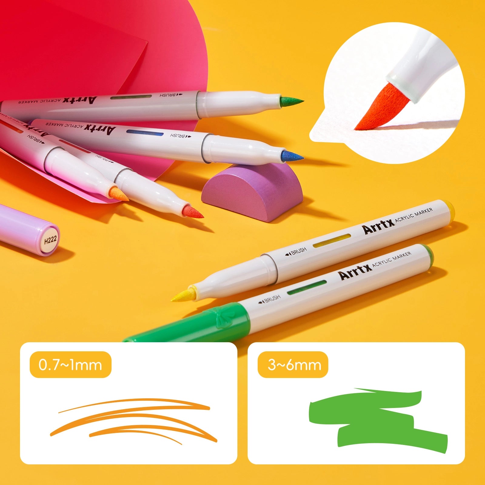 ARRTX 30 Colors Dopamine Acrylic Paint Markers