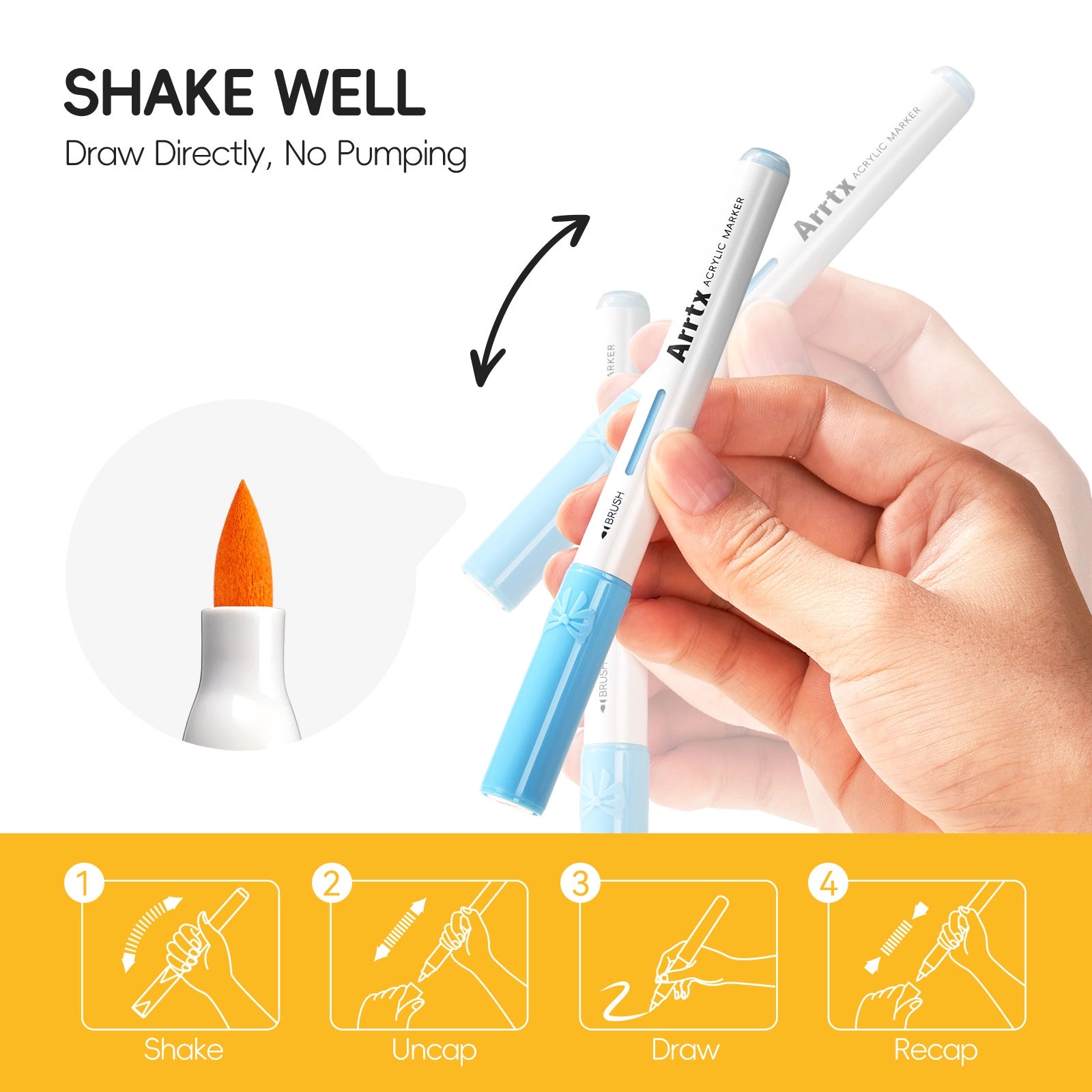 ARRTX 30 Colors Dopamine Acrylic Paint Markers