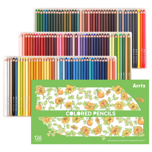 ARRTX 126 Colored Pencils Artist Grade New Edition (2026)