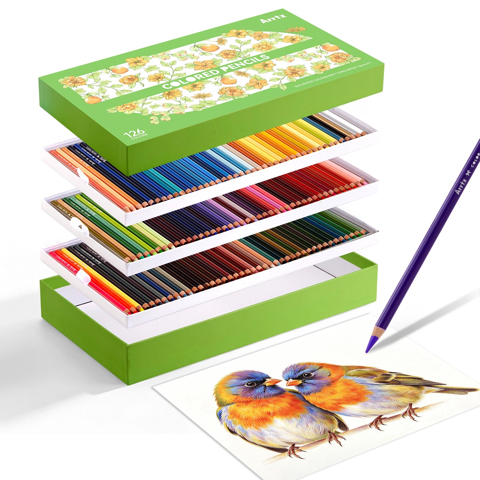 ARRTX 126 Colored Pencils Artist Grade New Edition (2026)