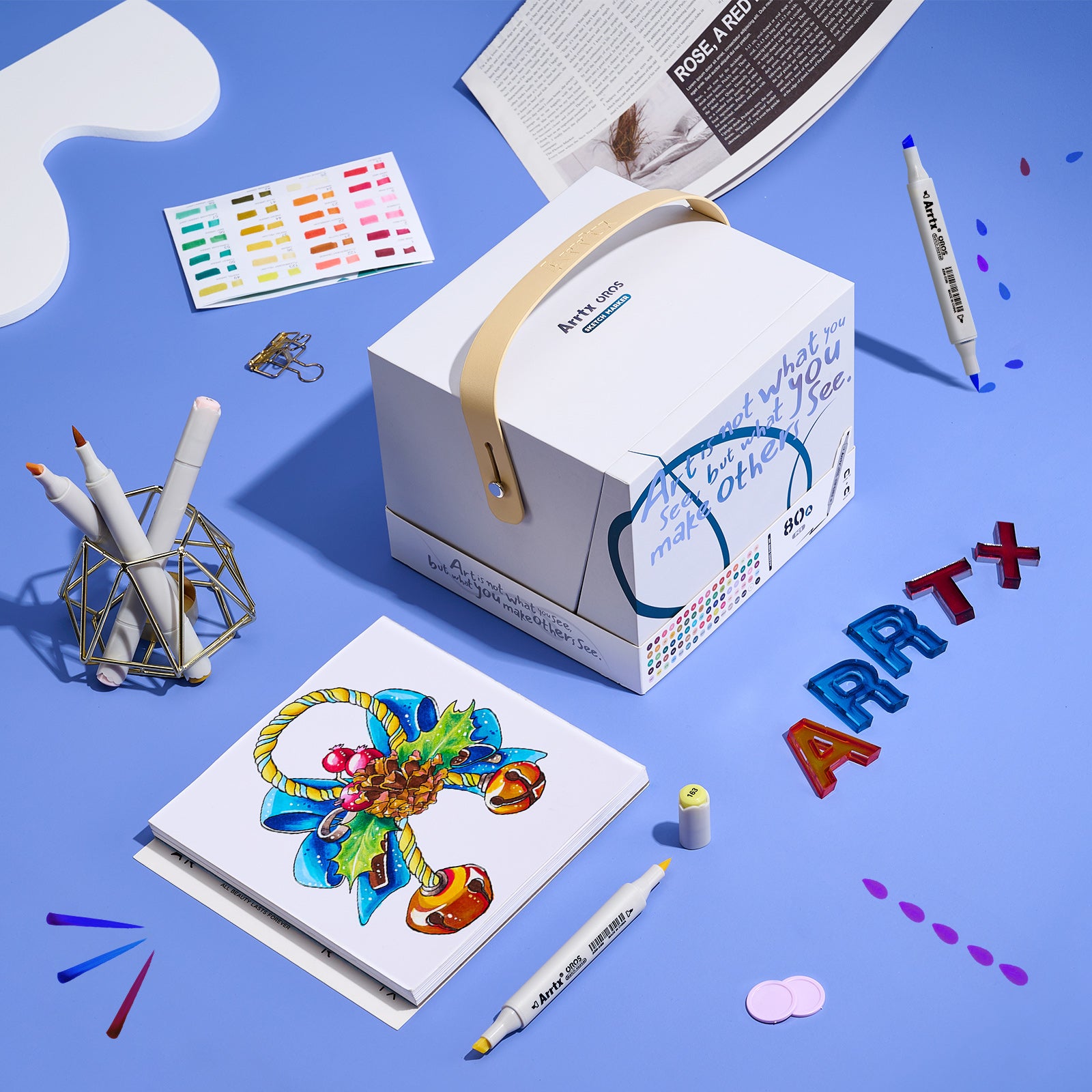 Arrtx OROS 80 Colors Alcohol Markers – ArrtxArt