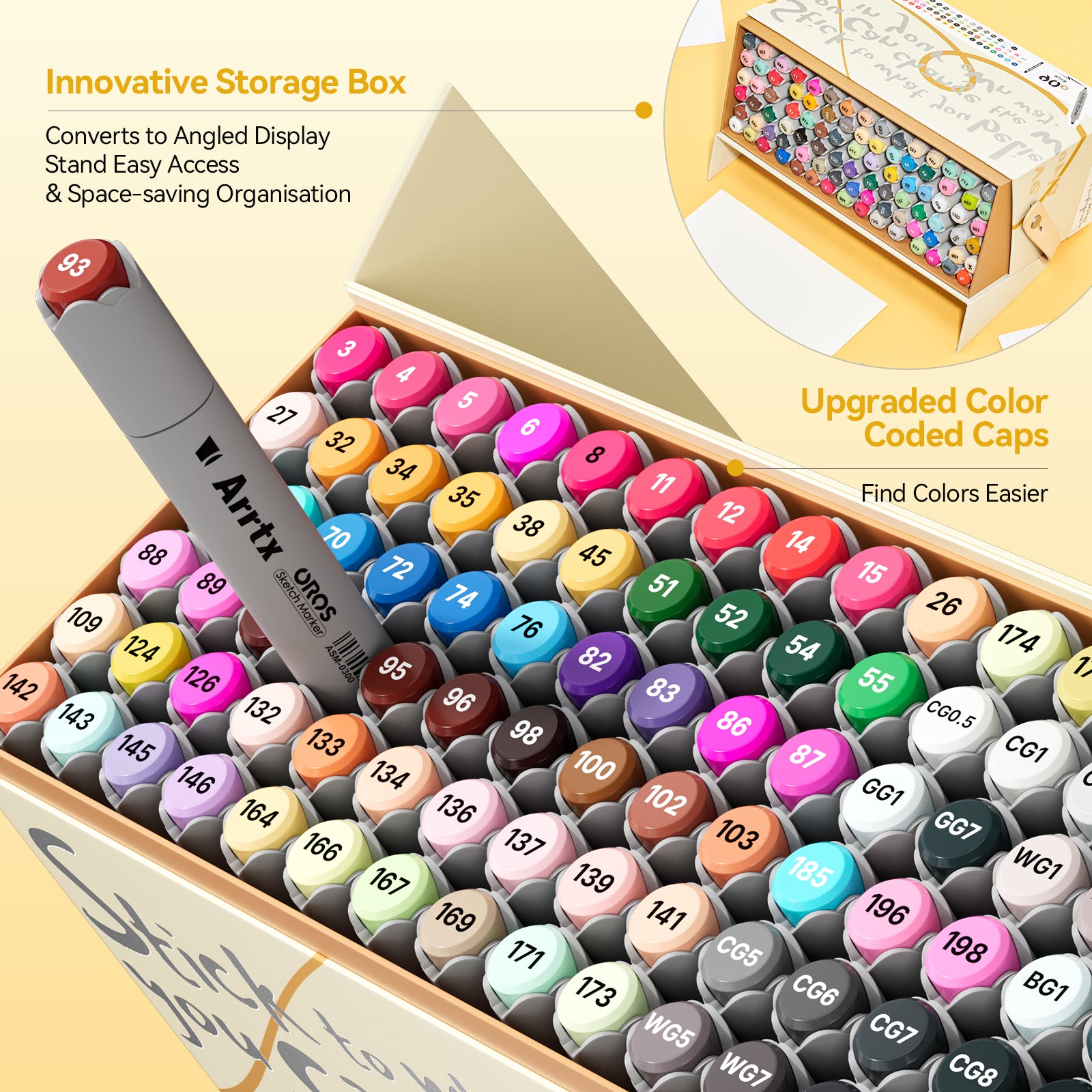 Arrtx OROS 90 Alcohol Markers Paint Markers Dual Tip