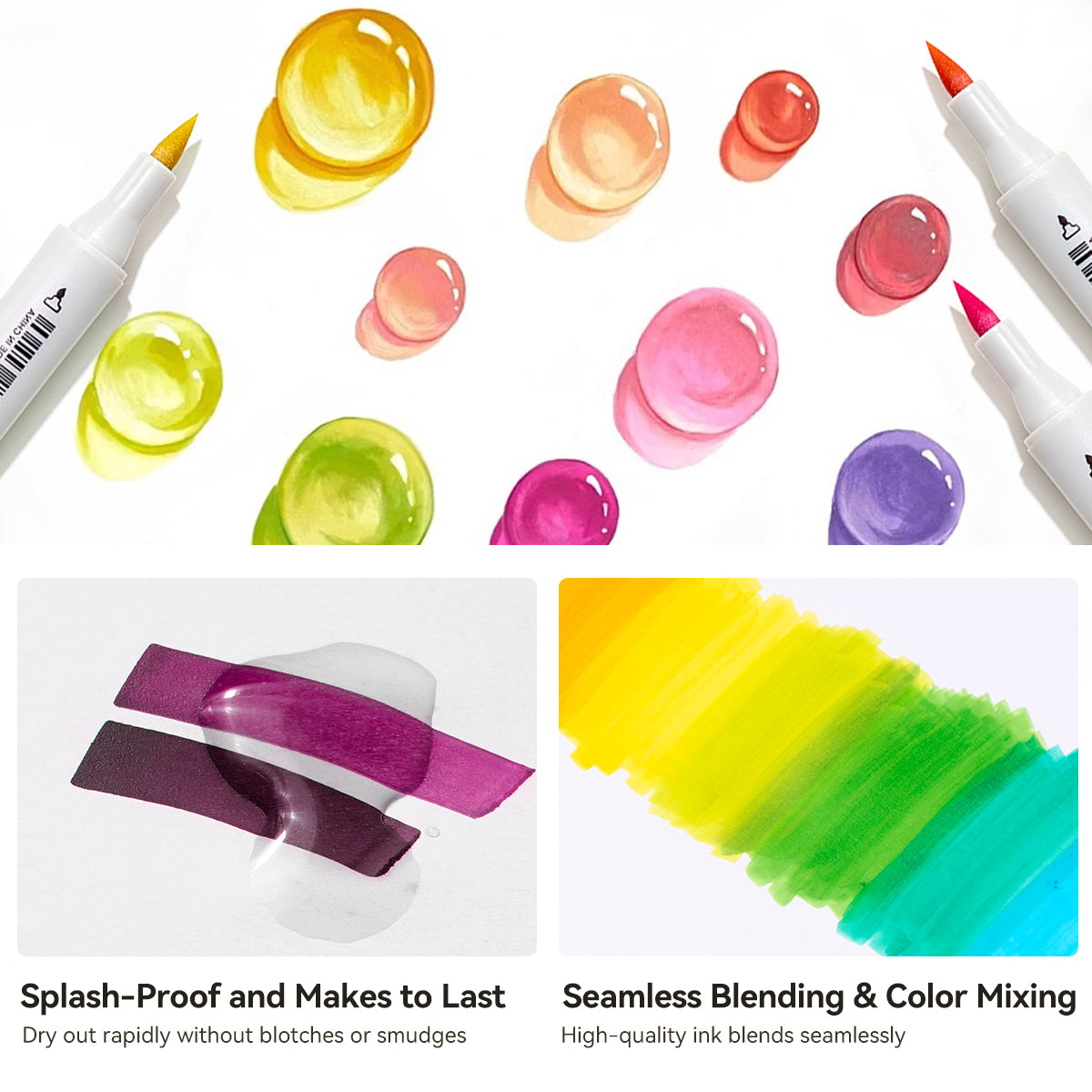 Arrtx OROS 90 couleurs marqueurs à l'alcool ensemble de stylos à peinture