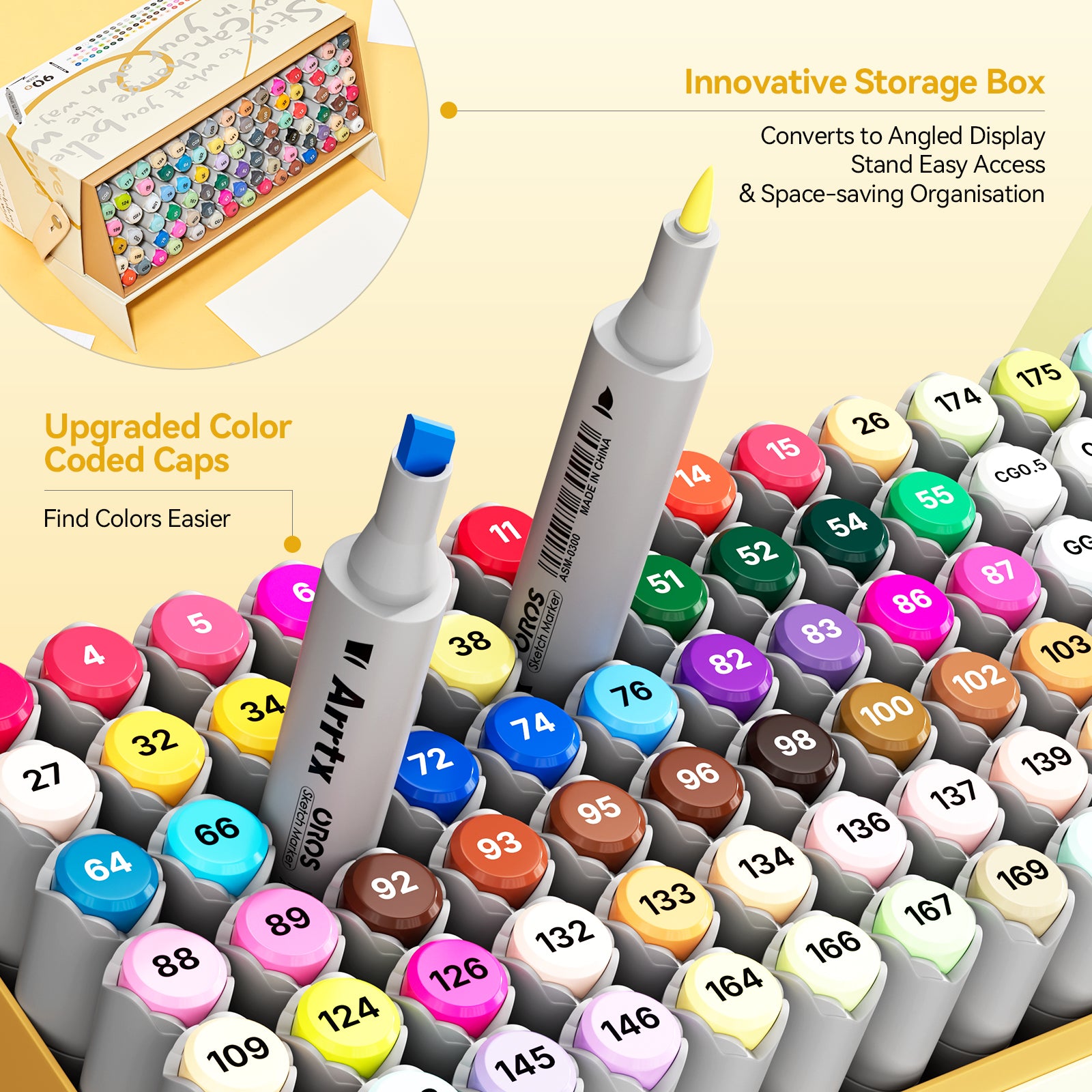 Arrtx OROS 90 Alcohol Markers Paint Markers Dual Tip