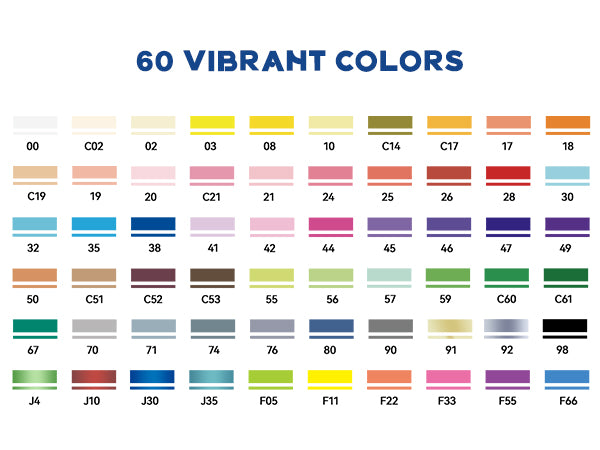 Color 60adeb Arrtx 60A Colors Acrylic Paint Markers Brush Tip Art Supplies