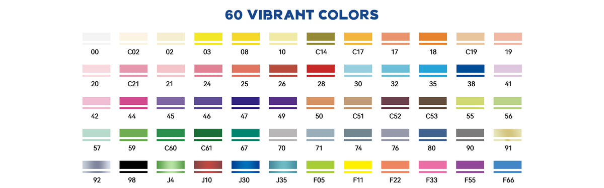 Color 60adeb Arrtx 60A Colors Acrylic Paint Markers Brush Tip Art Supplies