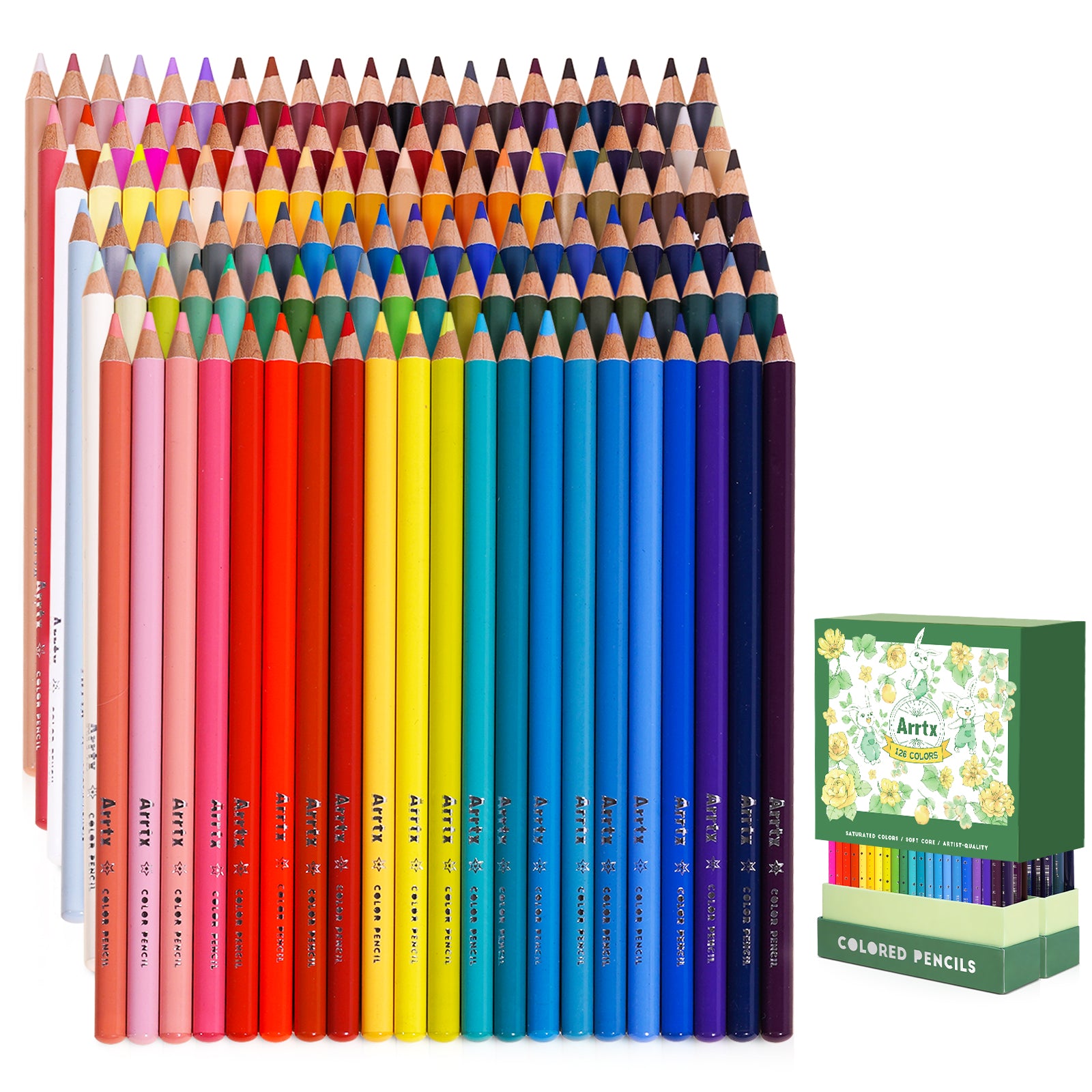Arrtx 126 Colored Pencils Set Drawing Pencils