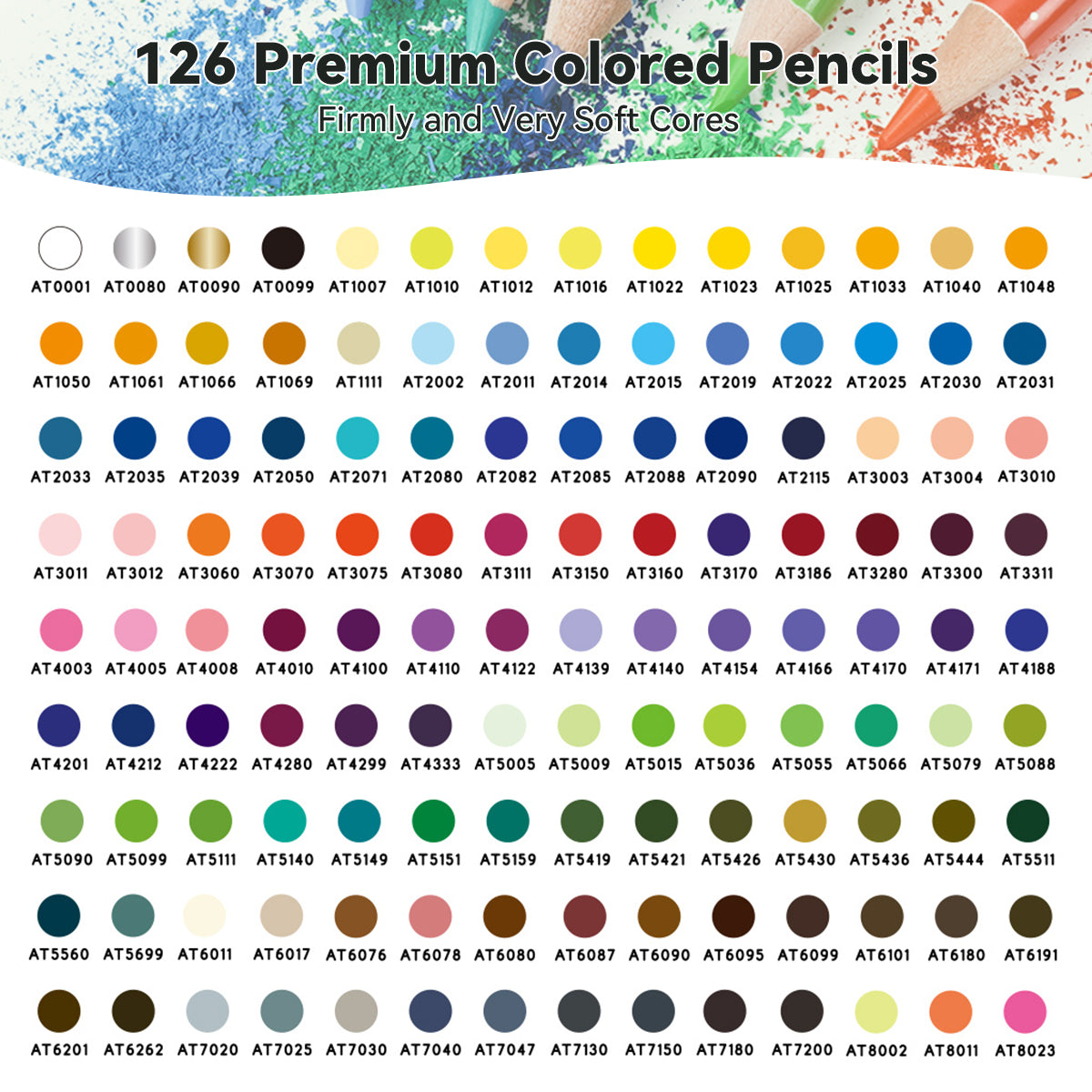 Цветные карандаши Arrtx 126